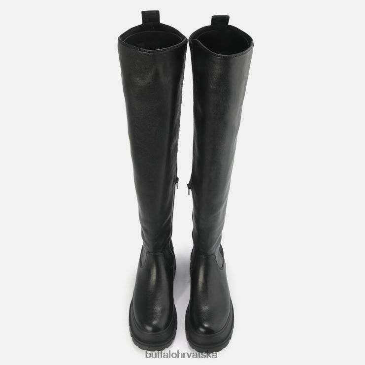 crno Buffalo aspha over boot flat veganski |čizme TDD6T369